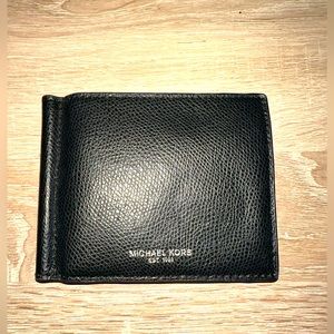 Men’s Michael Kors Wallet Bifold Leather Black